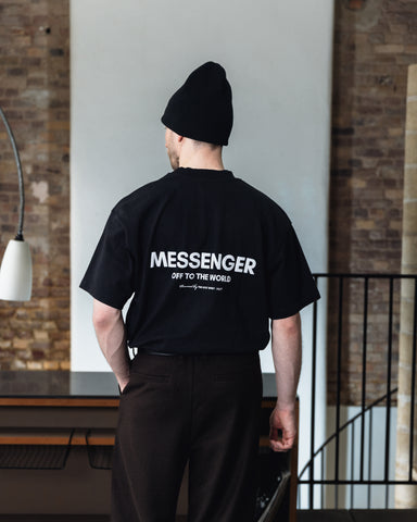 MESSENGER T-SHIRT - BLACK