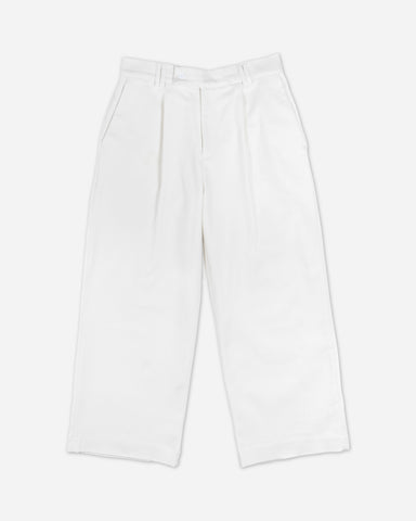 PLEATED TROUSER - OFF WHITE