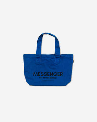 MESSENGER TOTE BAG - BLUE (DOUBLE PRINT)