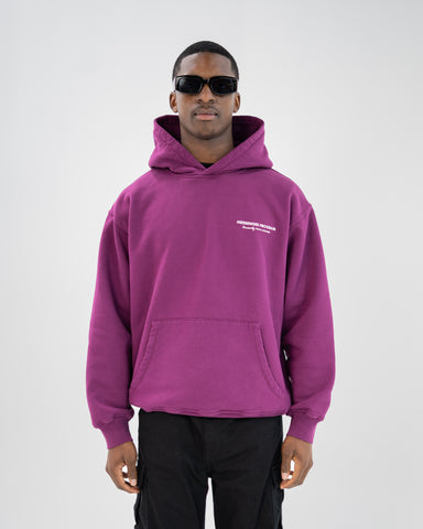 MESSENGER HOODIE - PLUM