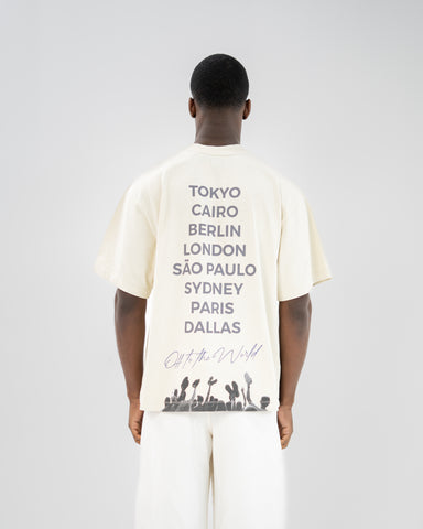 MESSENGER WORLD'S TEE - BONE WHITE