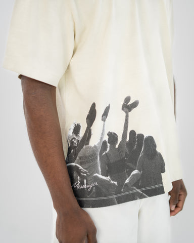 MESSENGER WORLD'S TEE - BONE WHITE