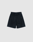 PLEATED SHORT - BLACK