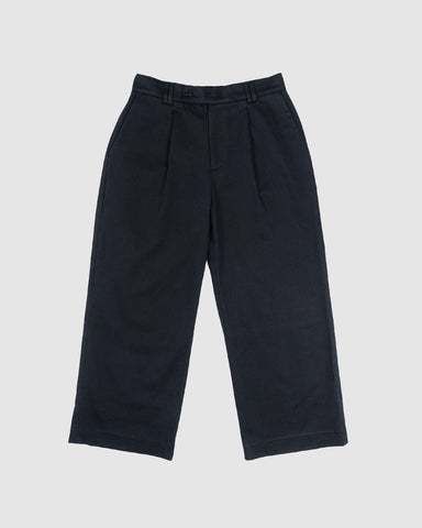 PLEATED TROUSER - BLACK