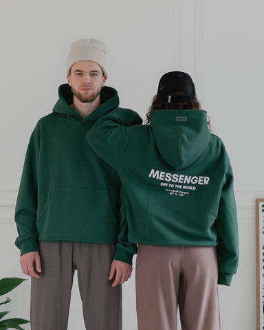 MESSENGER HOODIE - GREEN